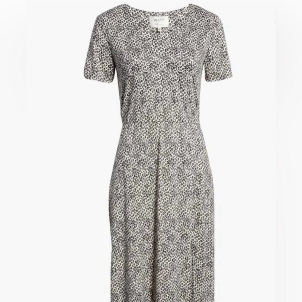 WAYF Women’s Alexa Short Sleeve Animal Print Maxi Dress Size Small - Picture 11 of 12